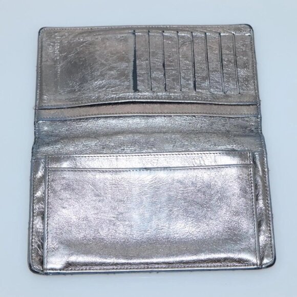 CHANEL 2.55 Matelasse Long Wallet Leather Silver CC - Picture 9 of 16